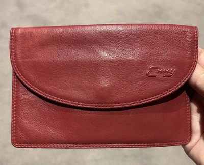 ENNY-ICONIC ITALIAN VINTAGE MAKER-MID RED  SOFT LEATHER-PURSE-NEW !!! - Image 1 of 4