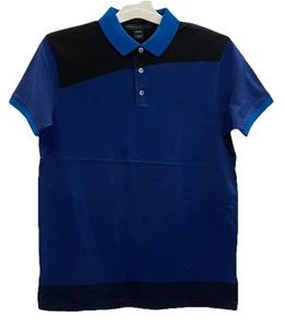 Marc Jacobs Herren Polo XS Mazarineblau Farbblock💙NEU🖤 Einzelhandel $ 98 Logo MJ - Bild 1 von 6
