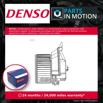 Interior Blower Motor fits VAUXHALL CORSA C, D 1.4 03 to 14 Heater Denso Quality - Image 1 of 4
