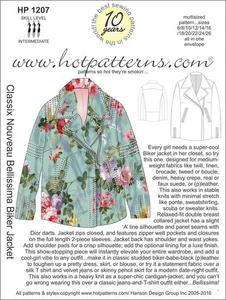 Englisches Schnittmuster Hotpatterns 1207 Classix Nouveau Bellissima Biker Jacke - Bild 1 von 1