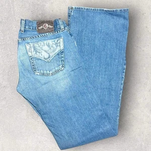 Lucky Brand by Gene Montesano Light Wash Schlagjeans Gr. 6/28L bestickt - Bild 1 von 10