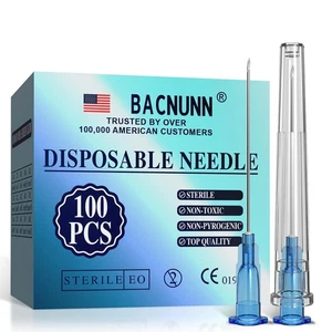 23 Stärke 1 Zoll: 100 STCK. Steril Einweg Luer Lock - 23Ga1 Zoll  - Bild 1 von 6