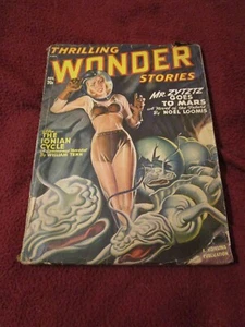 Thrilling Wonder August 1948 pulp Ray Bradbury Martian Chronicles Henry Kuttner - Picture 1 of 4