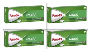 Panadol Rapid Paracetamol 500 Mg - 4x 20 Pack (80cap) - Picture 1 of 6