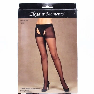 Pantimedias Elegant Moments Queen 1x-3x transparentes sin entrepierna 1726Q tú eliges el color Foto 1 de 3