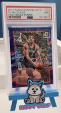 2017-18 Panini Donruss Optic Fast Break Purple Prizm #097/155 CJ McCollum #123