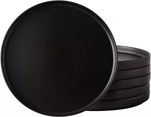 AmorArc Ceramic Dinner Plates Set of 6, 10.0 Inch Matte Stoneware Plates for Kit - Picture 1 of 4