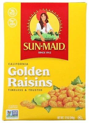 Sun-Maid California Golden Raisins 12 oz Sharing-Size Box Dried Fruit Snack - Image 1 of 4