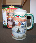 1996 Budweiser Holiday Stein Mug American Homestead Clydesdales NEW IN BOX