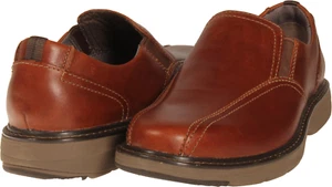 Clarks Cushox Step Mens Loafer Dark Tan Leather US Size 9.5 M - Picture 1 of 3