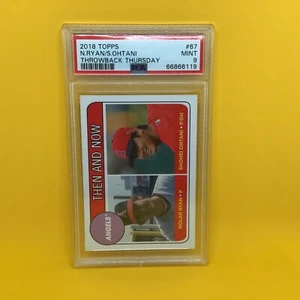 RC Shohei Ohtani Nolan Ryan #67 Angels PSA 9 neuwertig 2018 Topps Rückwurf Donnerstag - Bild 1 von 2