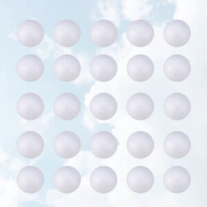 100 White Polystyrene Craft Balls DIY Supplies