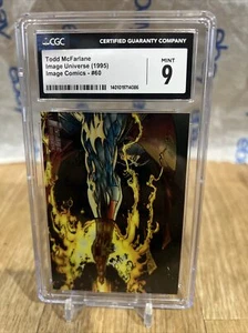 1995 Topps Image Universe #60 Todd McFarlane Cgc 9.0 SPAWN Chrome Card Graded - Picture 1 of 3
