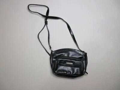 Jaclyn Smith Black Leather Crossbody Shoulder Bag Purse Women's One Size - Image 1 of 4