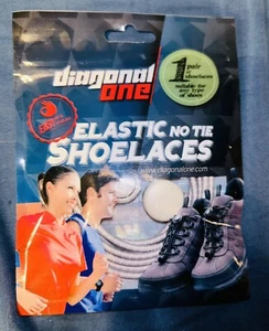 ELASTIC NO-TIE SHOELACES Light Grey NEW Sealed US Seller Free Shipping A1 - Picture 1 of 8