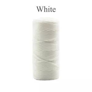 50m/Roll Leather Sewing Flat Waxed Thread Wax String Leather Craft Repair Cord - Picture 1 of 32