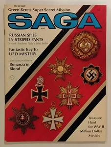 Vintage Men's Adventure Pulp Magazine SAGA From 1967 Good Condition - Picture 1 of 3