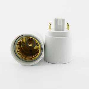 1x G24q 4 Pin 15mm To E26 E27 Screw LED Light Bulb Lamp Adapter Converter Holder - Picture 1 of 6