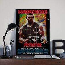 Predator Classic 80's Arnie Schwarzenegger Movie Film Poster Print Picture A3 A4