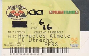 Sammler Used Ticket / Entrada Heracles Almelo v FC Utrecht 18-12-2005 - Imagen 1 de 1