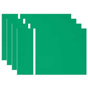 Foglio Acrilico Doppio Colore (8" x 12", 200*300 mm, 4 Pezzi)-Verde/Bianco - Foto 1 di 15