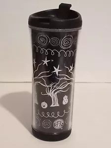 Starbucks 2007 Halloween To Go Travel Cup Black&White Tree - Glow In The Dark LESEN - Bild 1 von 7