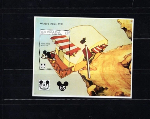 Grenada Disney 2261 Mickey 65 VF MNH S/S A2 Cover