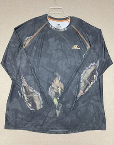 MOSSY OAK Men’s 2XL Long Sleeve Performance Camo Tee Shirt No Fly Zone - Picture 1 of 5