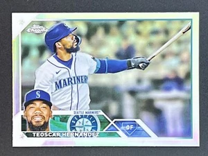 Teoscar Hernandez 2023 Topps Chrome Refractor #63 Seattle Mariners - Bild 1 von 2