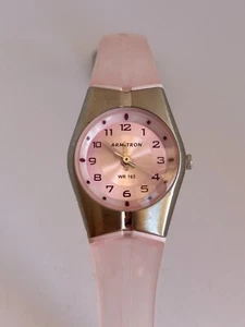 Working Ladies Silver and Pink Armitron Quartz Watch EZ - Picture 1 of 9
