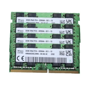 SK Hynix 4x32GB 2RX8 DDR4-3200 PC4-3200MHz CL19 SO-DIMM Laptop Memory RAM 128GB - Picture 1 of 3