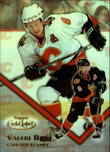 2000-01 Topps Gold Label Class 1 Calgary Flames Hockey Card #6 Valeri Bure