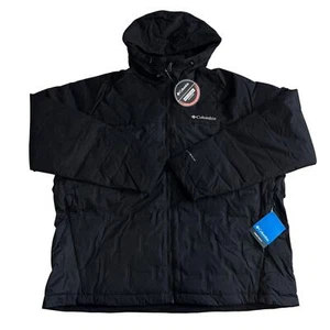 Columbia 186452 Grand Trek Hooded Down Jacket in Black Size XL | Insulation - Picture 1 of 7