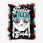 Feelin Willie Good Sticker Nelson Hippie Indie 90S 2000S Hentai Dark Nerd Pot