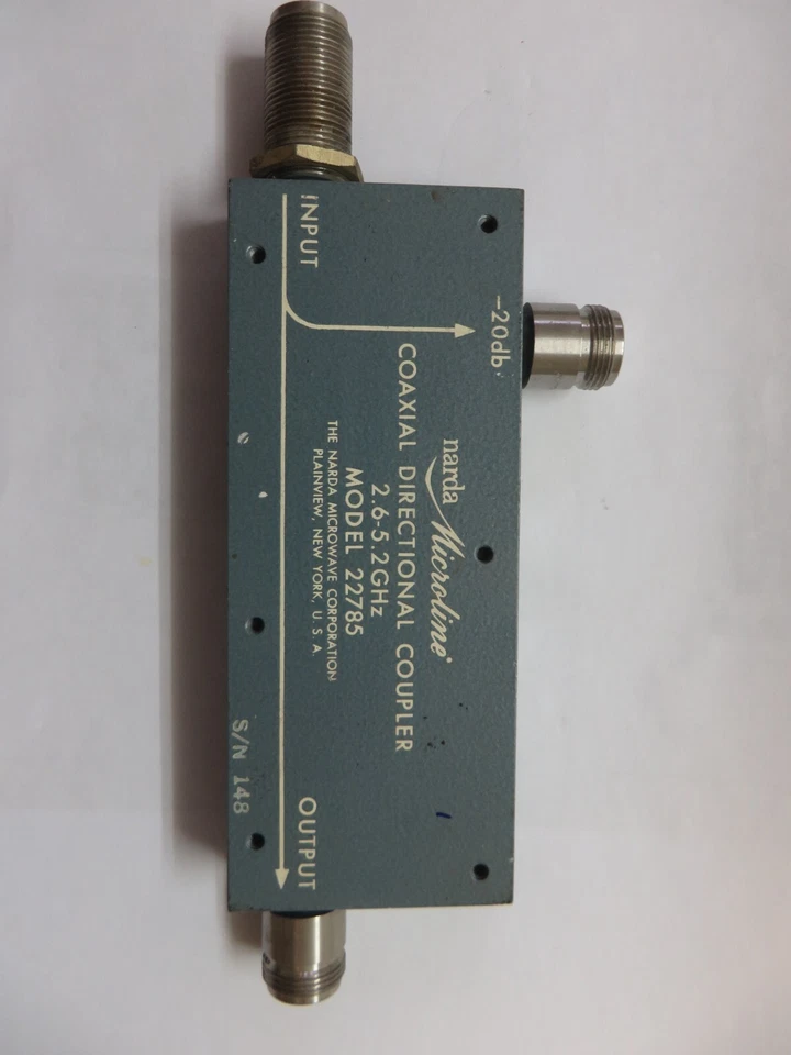 Narda model 3043B-10 1.7-4.2 GHz 10db directional coupler - Image 1 of 1