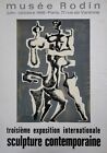 Ossip Zadkine Affiche Exposition 1966 Musée Rodin Exhibition Poster