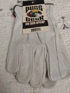 Pugs Gear Schweinsfell Fahrerhandschuhe, ein Paar - Bild 1 von 3