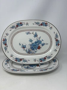 Noritake Versatone Bleufleur Platter 13 1/8” X 9 3/4” - Picture 1 of 10