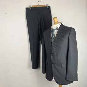 Jaeger 2 Piece Suit Men’s Dark Grey 38R Jacket 32W 32L Trousers Classic Fit - Imagen 1 de 21