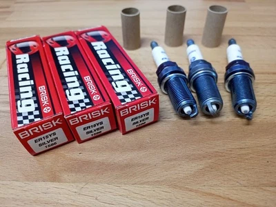 3x Bujías plateadas BRISK ER15YS-9 aptas para: Smart Forfour - 1.1 - 2004 a 2006 Foto 1 de 4