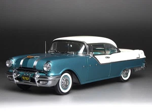 Sunstar 5047 1/18 Pontiac Star Chief Hard Top 1955 weißer Nebel/Talgrün - Bild 1 von 9