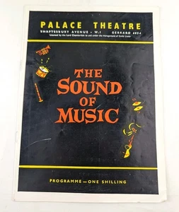 Vintage Palace Theatre 'Il suono della musica shaftesbury Ave' programma vintage z-7 - Foto 1 di 8