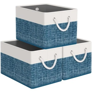 Storage Bin,Collapsible Storage Basket for Organizing,Large Storage Boxes wit... - Picture 1 of 7