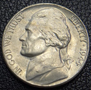 1944-S Jefferson Silver War Nickel: Satin Strike Look • Rim Error • Funky “E” - Picture 1 of 6