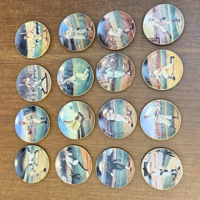 1995 Bradford Editions Legends of Baseball Complete 16 Mini Plate Set No Boxes - Image 1 of 4