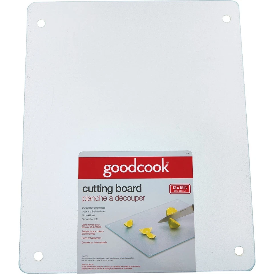 Goodcook 12 In. x 15 In. Silver Tempered Glass Cutting Board 10796 Goodcook - Image 1 of 1