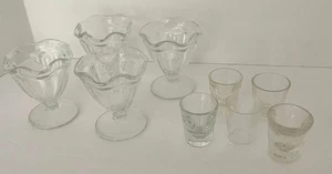 4er Set Cuisinant Tulpe Dessertschalen 4" und 5 verschiedene Schnapsgläser 3" - Bild 1 von 7
