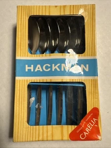 VTG Lot of 6 Hackman Coffee Spoons Stainless made in Finland - Picture 1 of 6