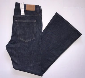J. CREW Skinny Flare Denim Jeans Women’s Size 30 Blue Dark Wash Pants NWT $158 - Picture 1 of 12