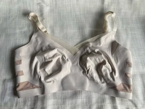 Shapermint Essentials Everyday Empower Mesh Bra Bralette Sz XL Beige wireless - Picture 1 of 5